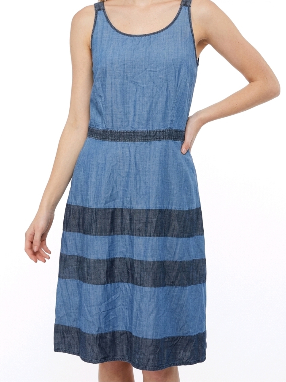 Tommy Bahama Blue Striped Midi Dress